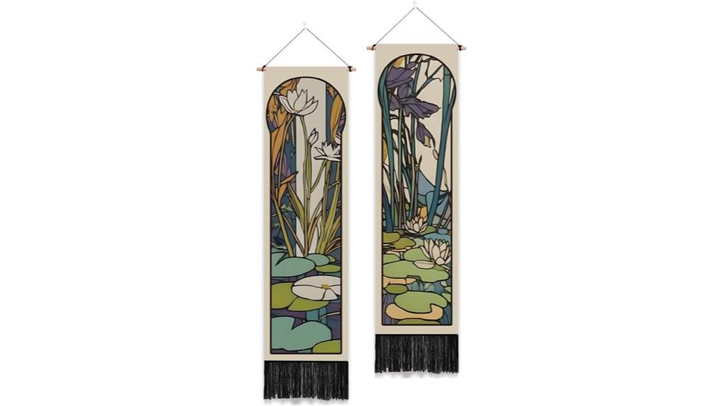 pond tapestry with tassels