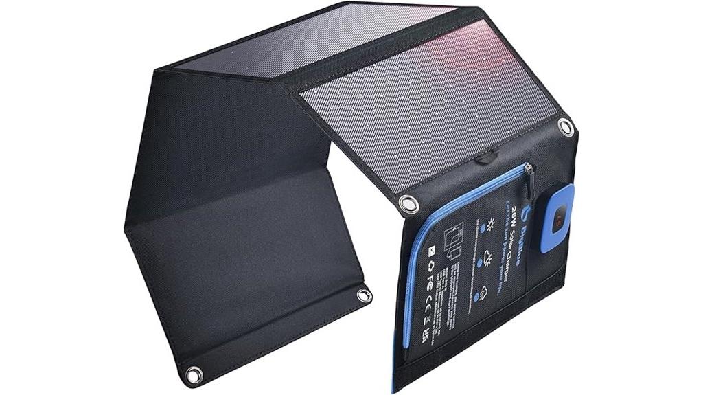 portable 28w solar charger
