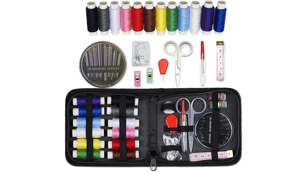 portable 59 piece sewing kit