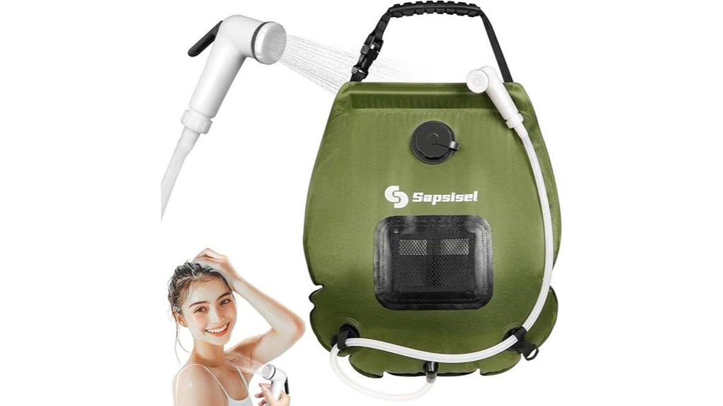 portable 5 gallon solar shower