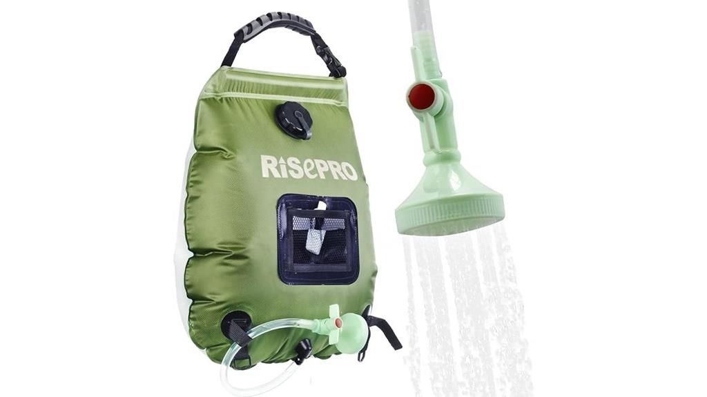 portable 5 gallon solar shower
