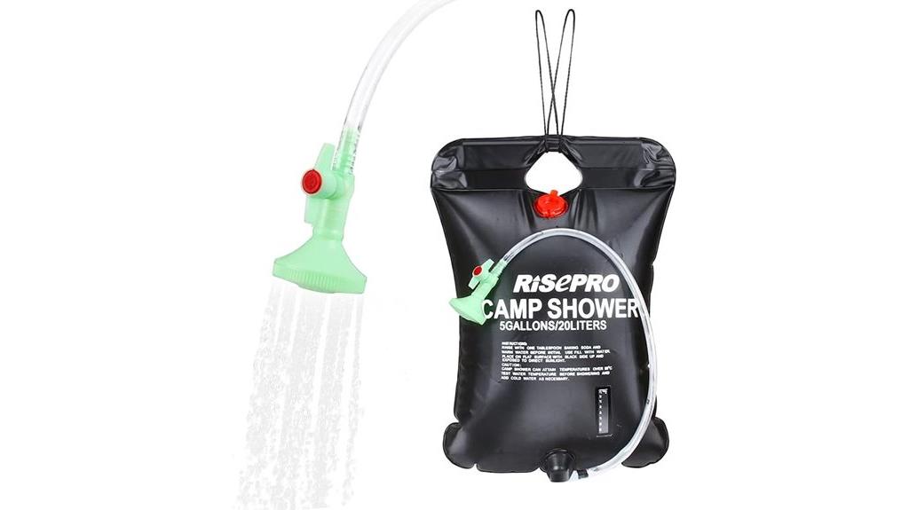 portable 5 gallon solar shower