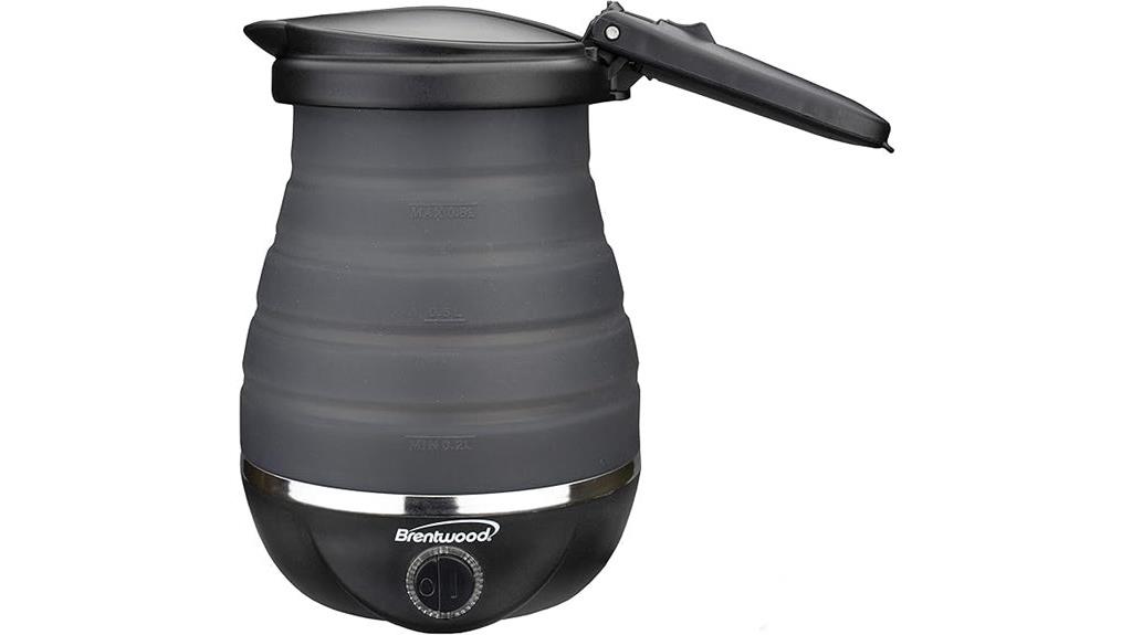 portable black travel kettle