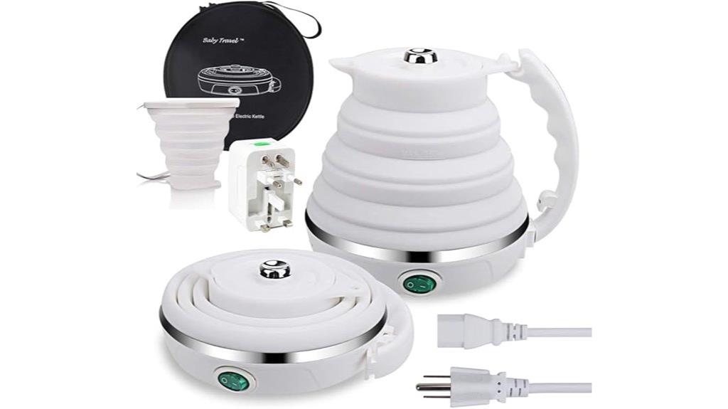portable dual voltage kettle