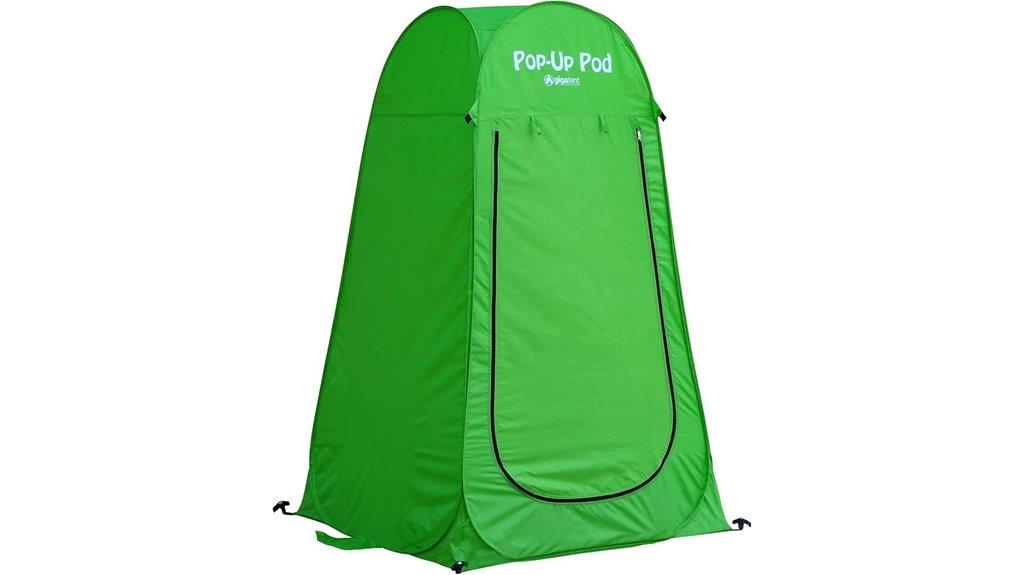 portable pop up changing shower