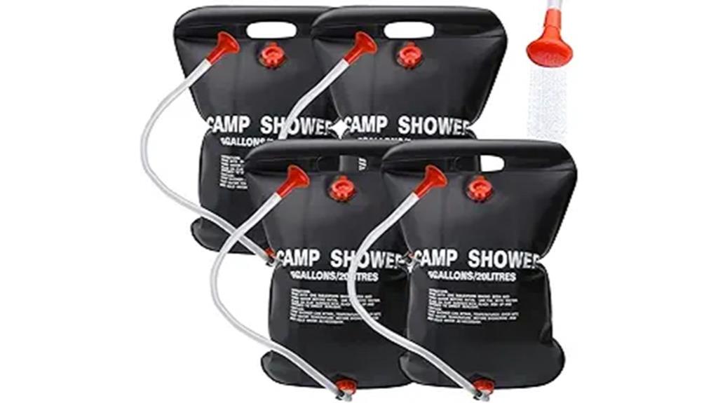 portable solar camping shower