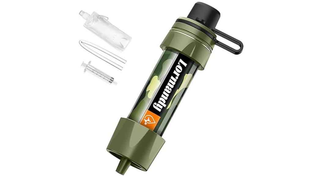 portable straw water filter
