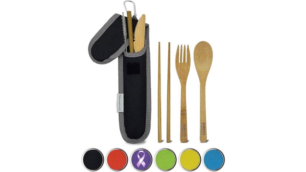 portable travel utensil kit