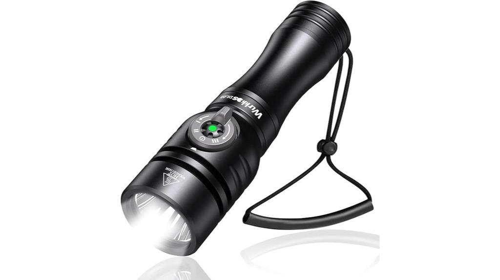 powerful waterproof dive flashlight