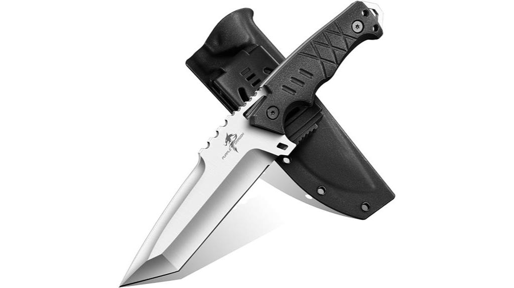purple dragon knife with sheath