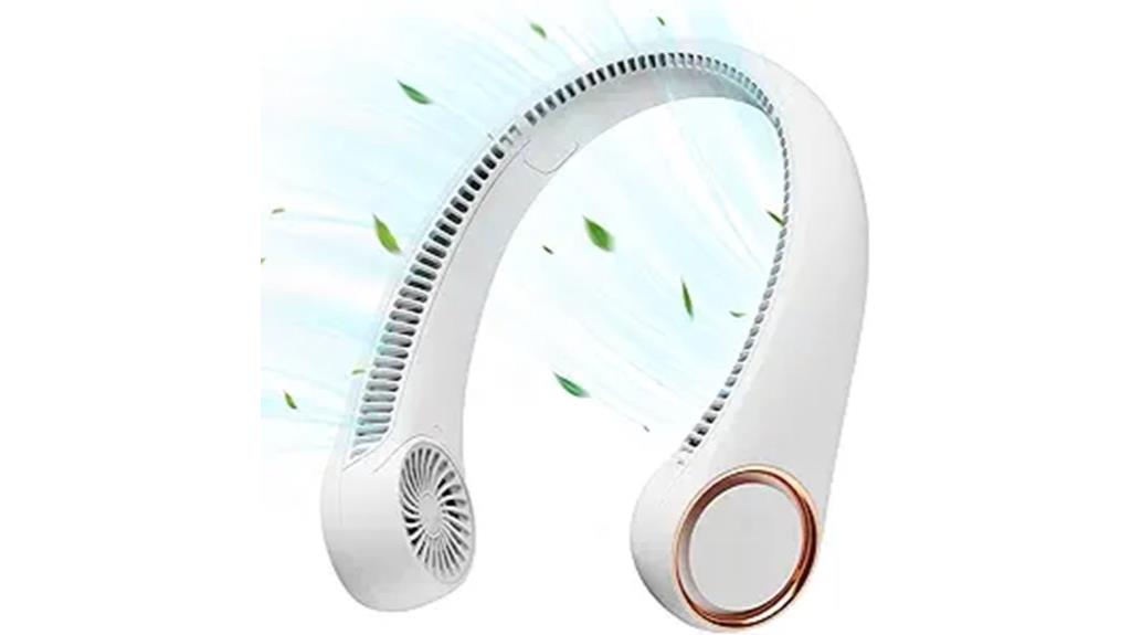 rechargeable hands free neck fan