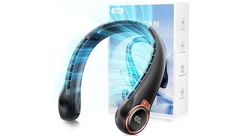 rechargeable neck fan led