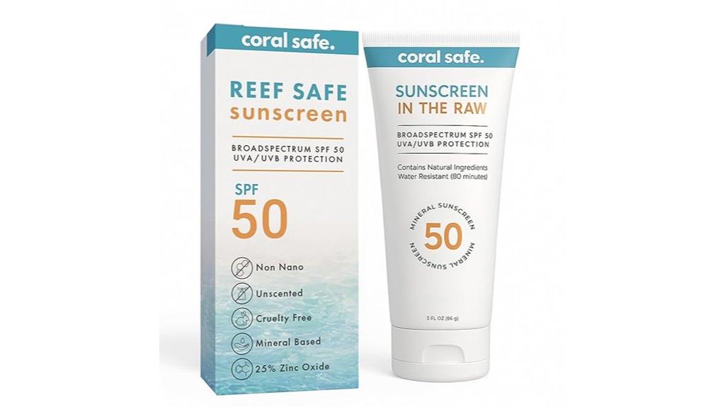reef safe spf 50 sunscreen