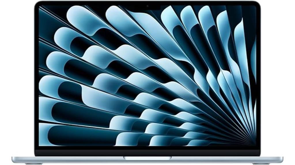 renewed sky blue macbook