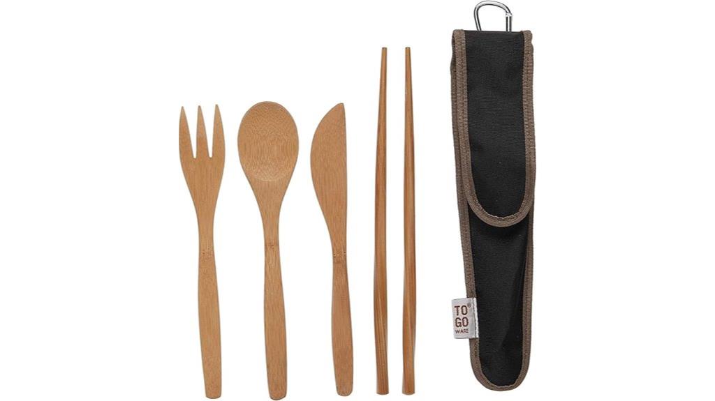 reusable bamboo travel utensils
