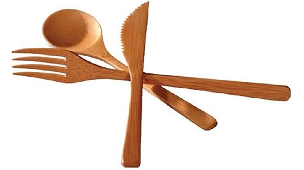 reusable bamboo utensil set