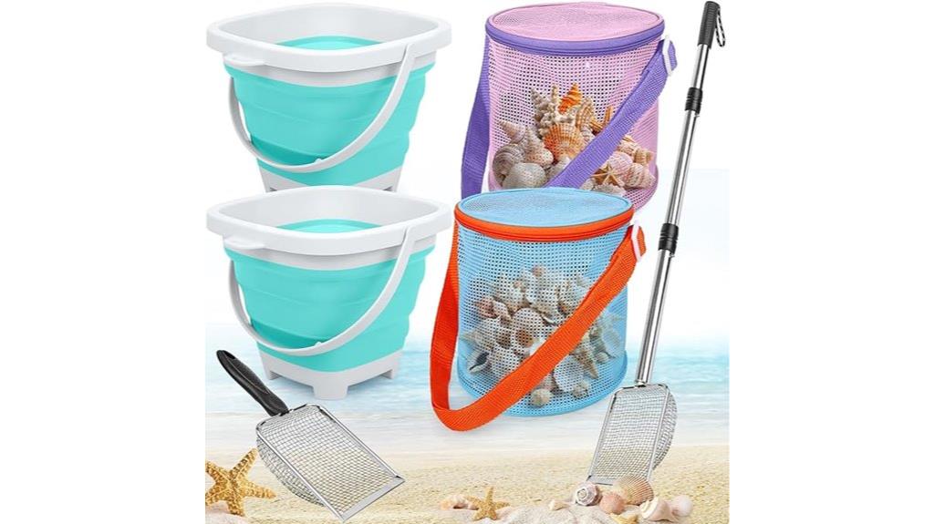 six piece beach sifter