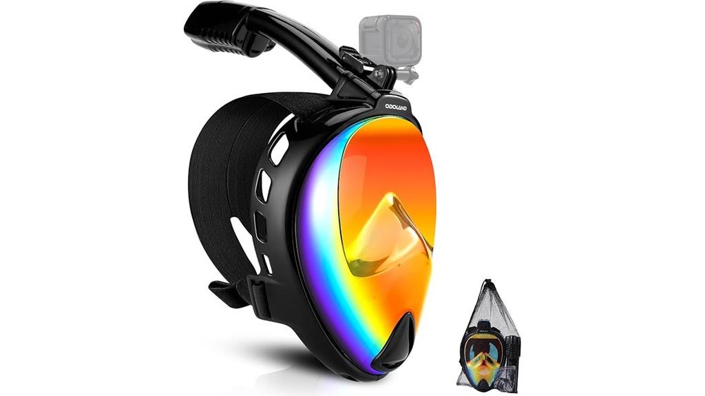 snorkel mask with camera