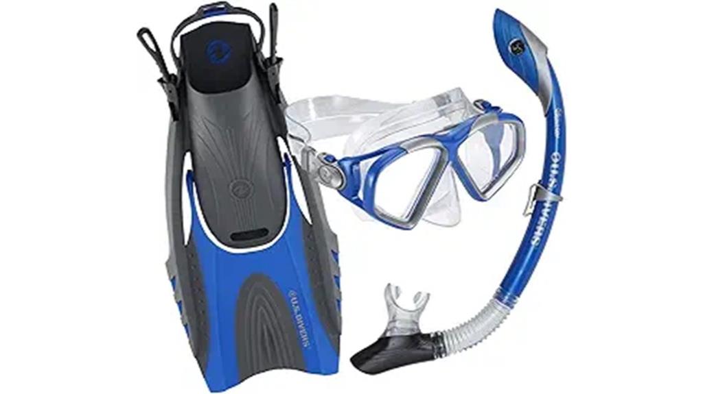 snorkeling gear set