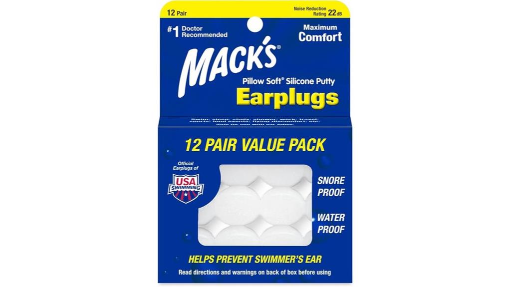 soft silicone earplugs 12 pairs
