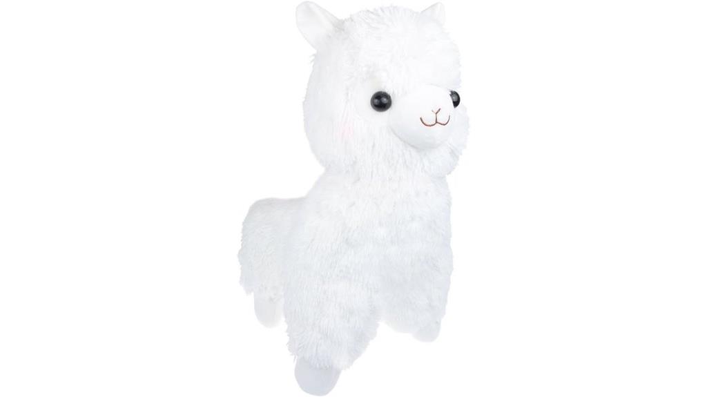 soft white alpaca plush