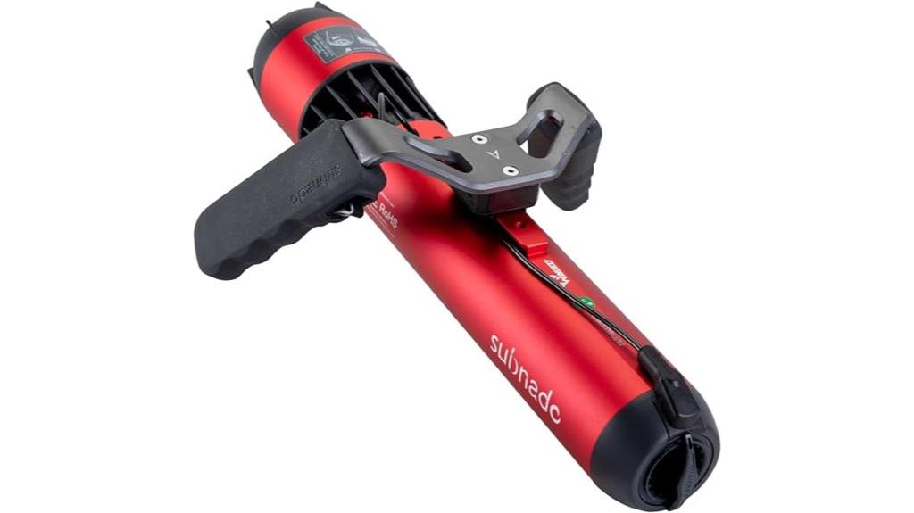 special black red underwater scooter