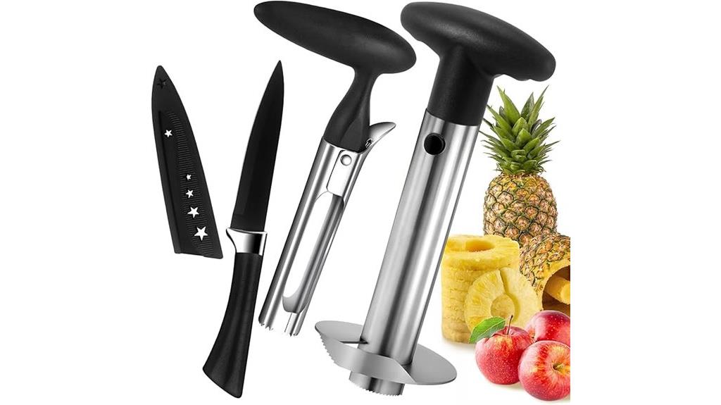 stainless steel pineapple slicer