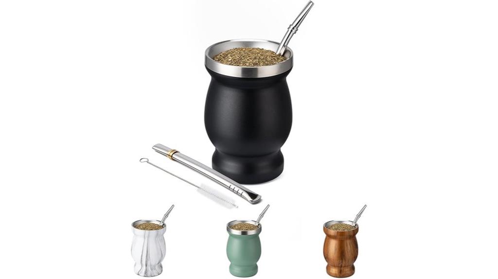 stainless steel yerba mate set
