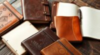 stylish refillable leather journals