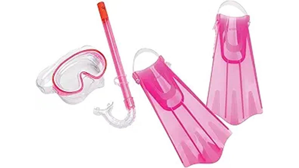 swim mask snorkel fins set