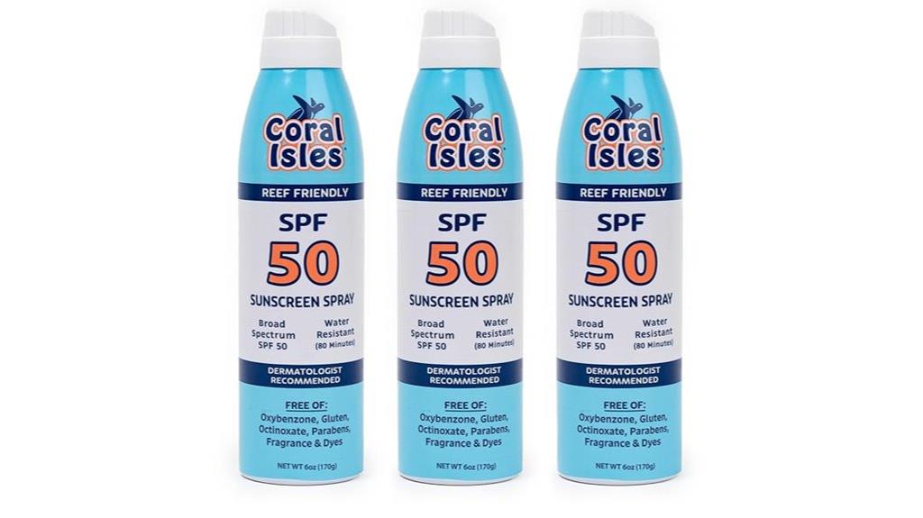 three pack spf 50 spray