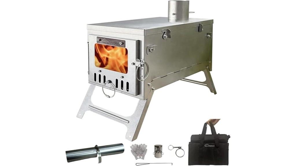 titanium camping wood stove