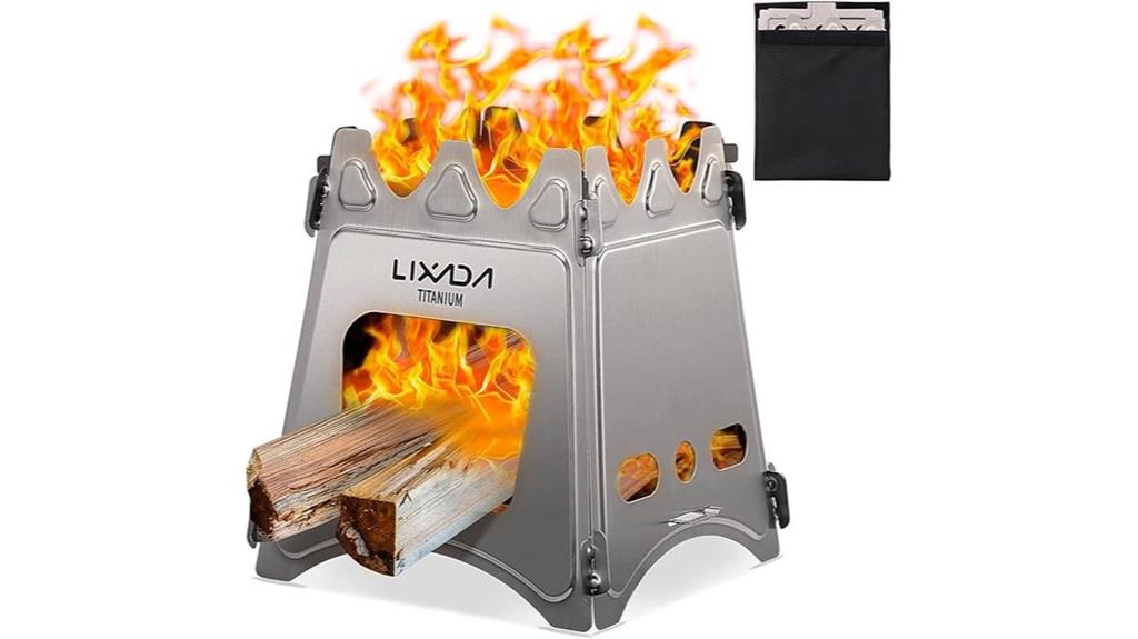 titanium camping wood stove