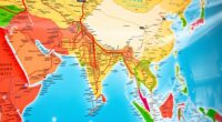 top asian rail map posters