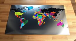 top scratch world map posters