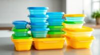 top space saving silicone containers