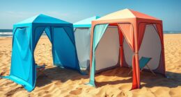 top sun wind shelter tents