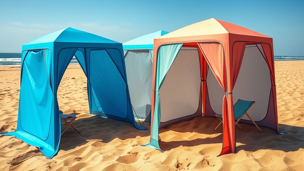 top sun wind shelter tents