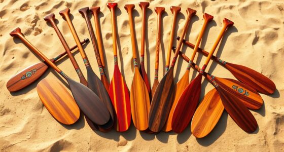 top wooden canoe paddles