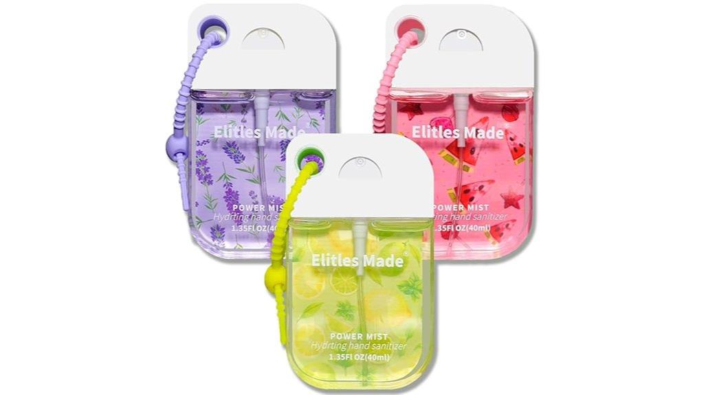 travel sized scented sanitizer