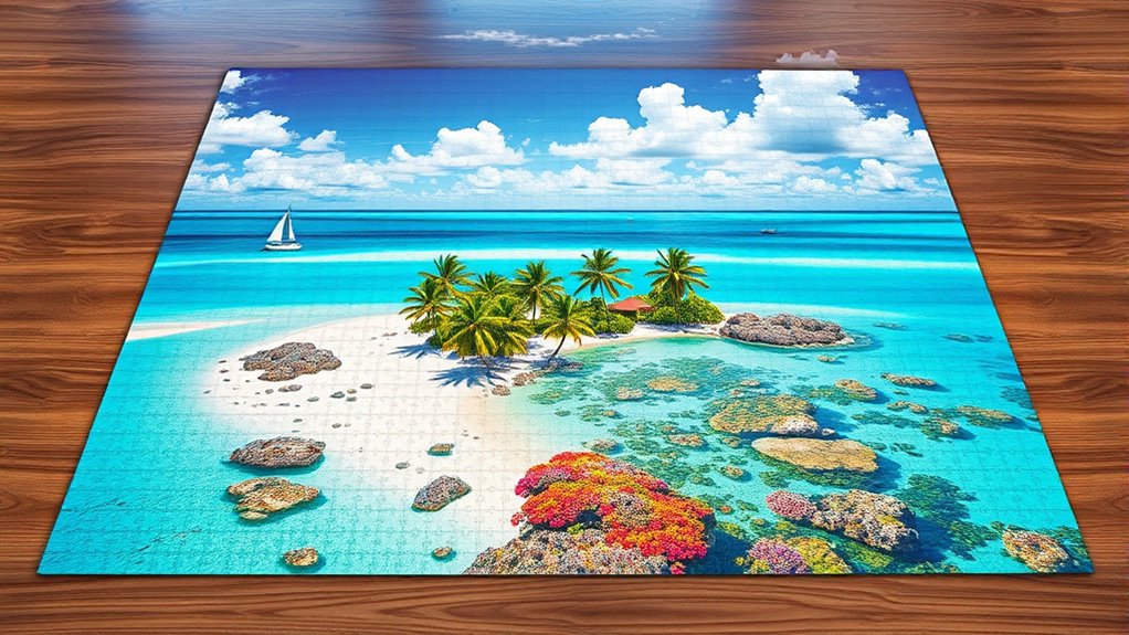 tropical caribbean puzzle collection