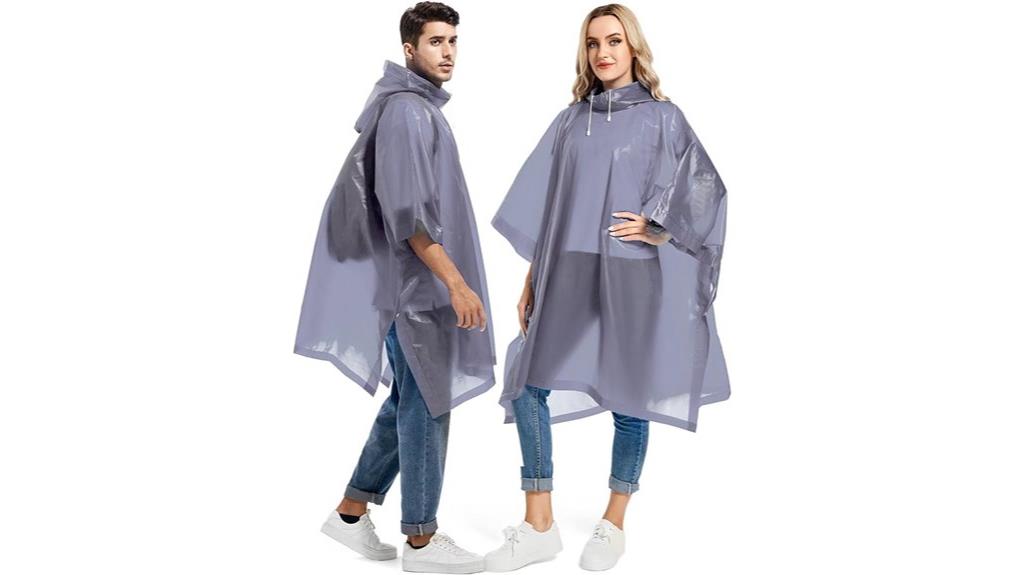 two adult rain ponchos