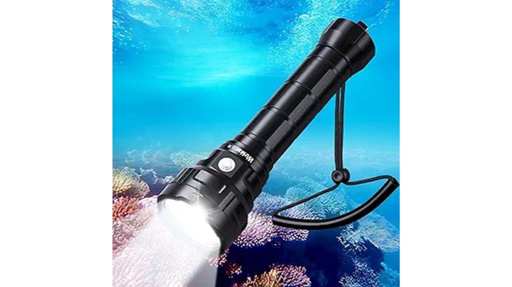 underwater led dive flashlight