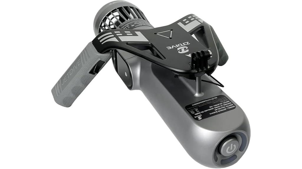 underwater scooter with adjustable speeds