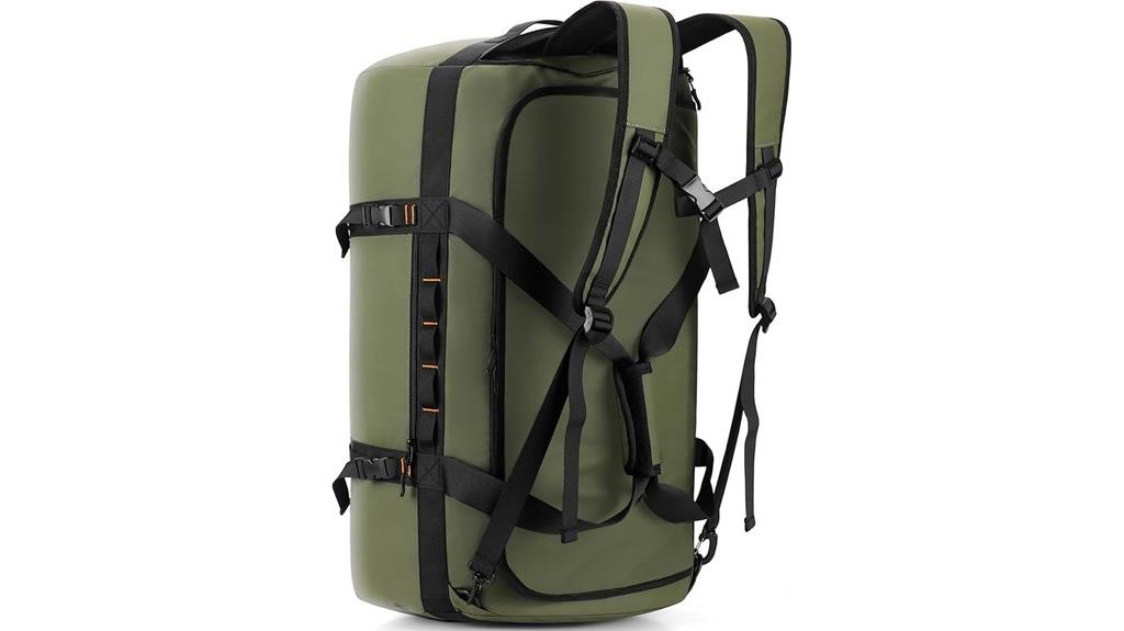 versatile waterproof duffle backpack