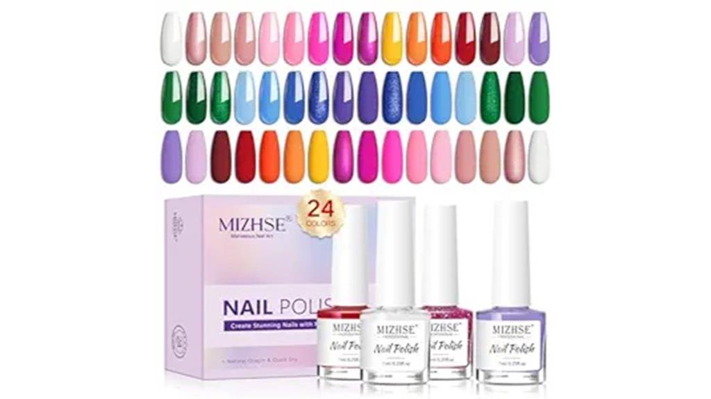 vibrant 24 color quick dry