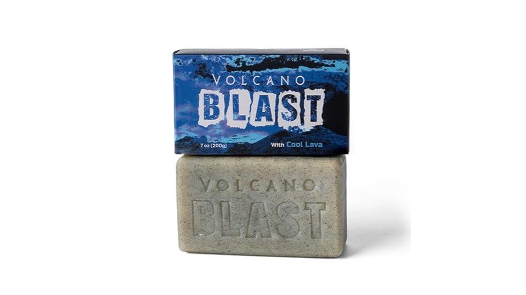 volcano inspired exfoliating soap