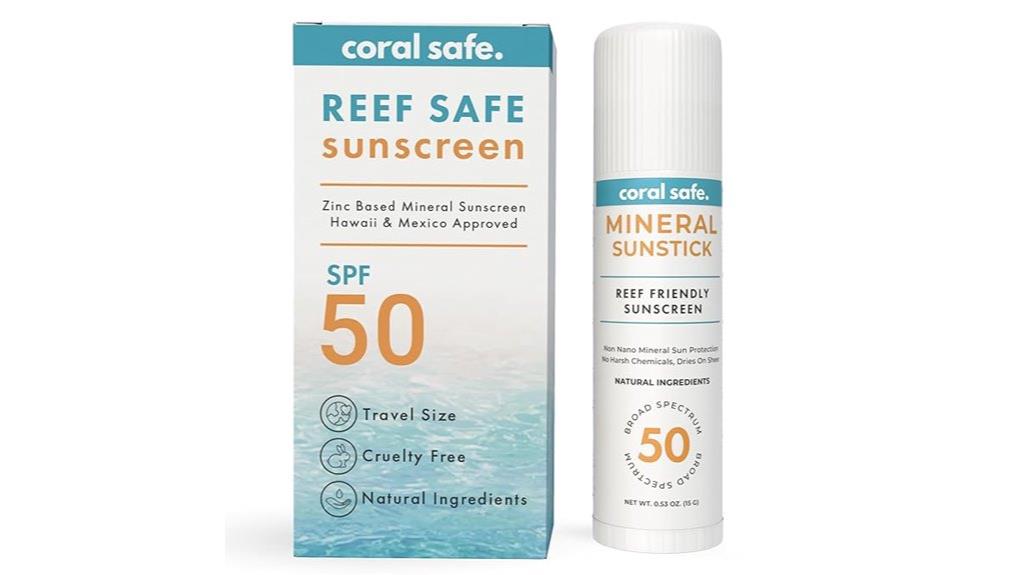 water resistant reef safe sunscreen