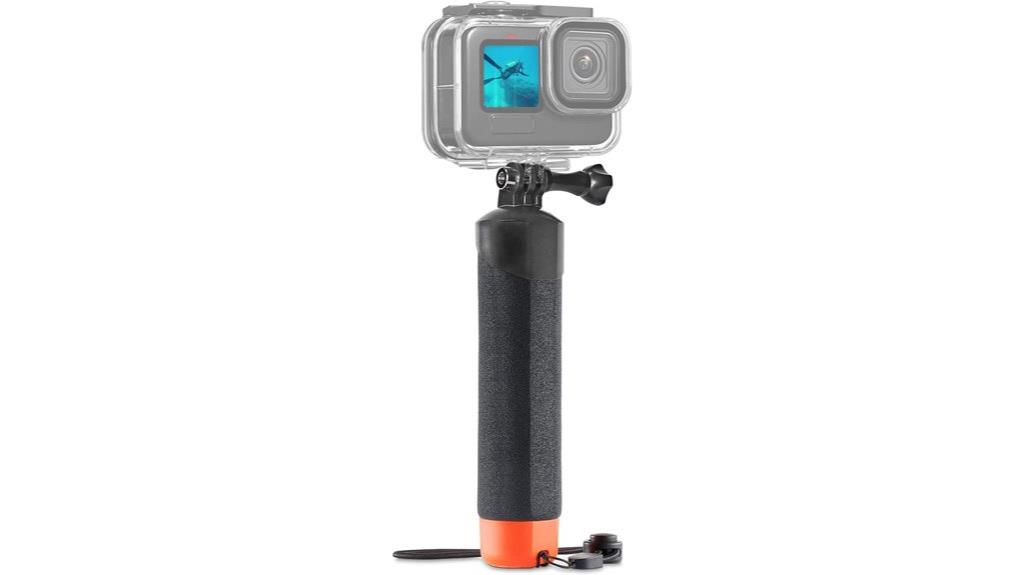 waterproof action camera monopod
