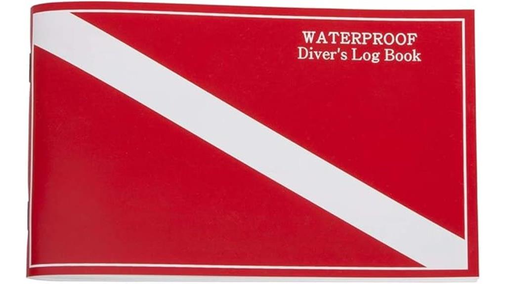 waterproof diving log book